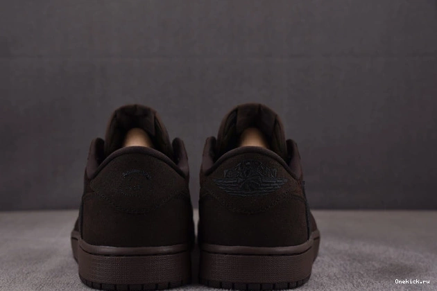 One Kick DM7866-202 Velvet OG Scott Travis Jordan 1 Air Low x Brown 0727
